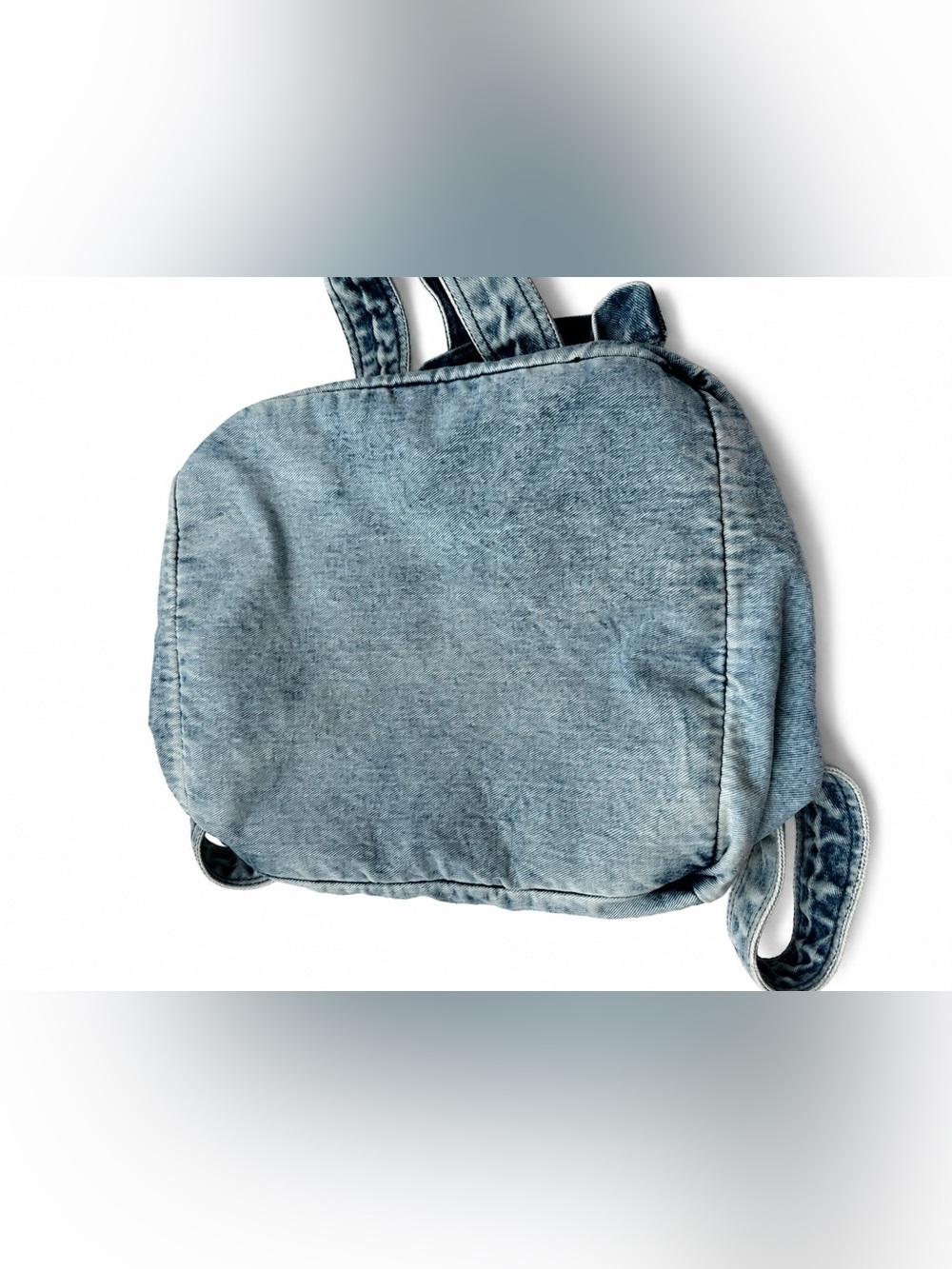 Rare Free People We The Free Oversized Acid Wash Denim Tote Bag Blue - Picture 7 of 15